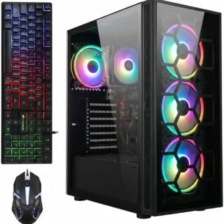 STGAubron RGB Desktop PC Computer, AMD Ryzen 5 3400G